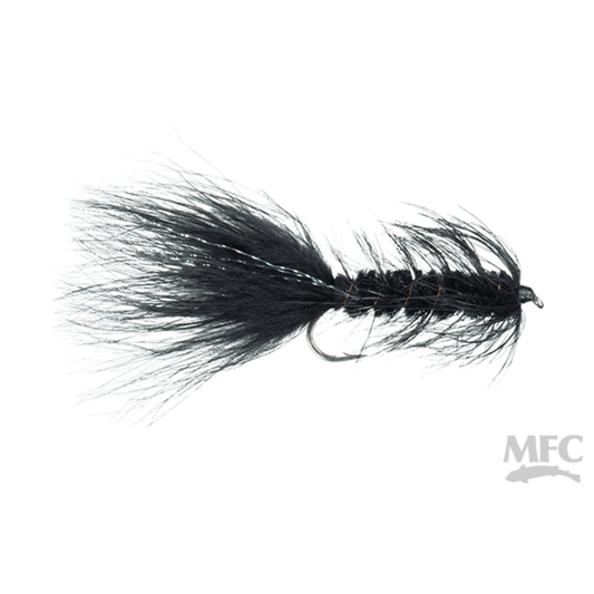 Black Woolly Bugger Streamer Fly