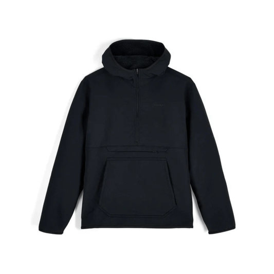 Simms Men's Strata 330 Half Zip Midlayer Hoody black