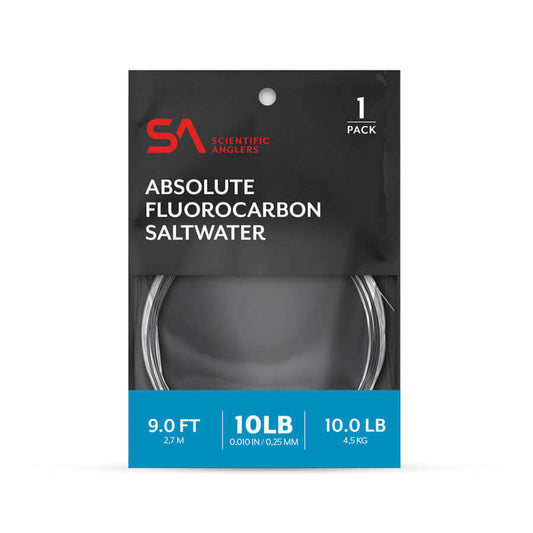 Scientific Anglers - Absolute Saltwater Fluorocarbon Leader 9'.