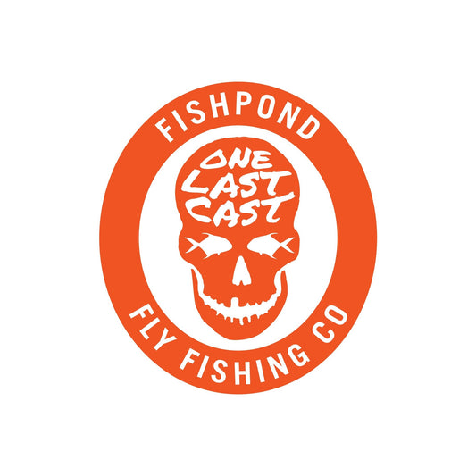 Fishpond - 7" Thermal Die Cut Sticker Last Call - Orange