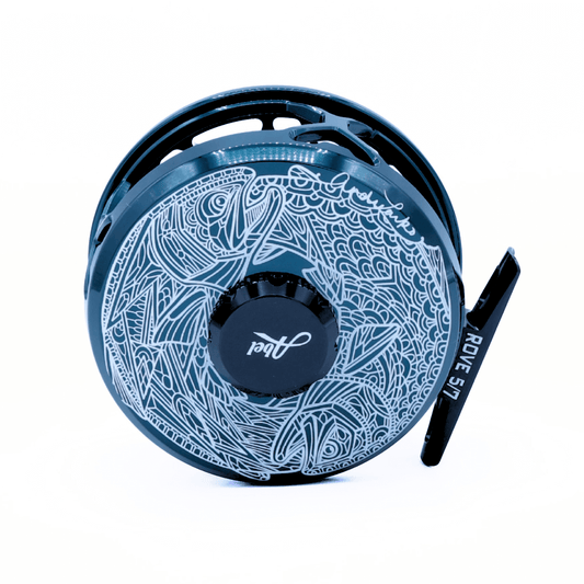 Abel Rove 5/7 Deep Blue Larko Steelhead  Walnut Handle 