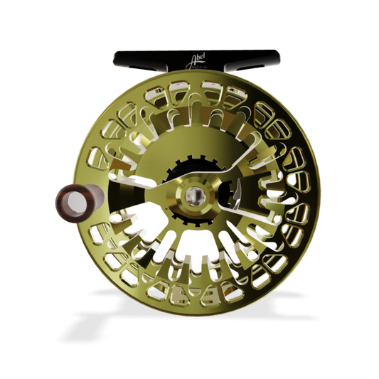 Abel Vaya 5/6 Underwood Sightfish Olive Fly Reel render