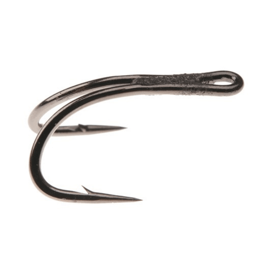 double hook salmon fishing Daiichi 7131 #8 / 6 Pack / Black Two hooks in one lure is an old trick to successfully catch more fish How to Tie a 2