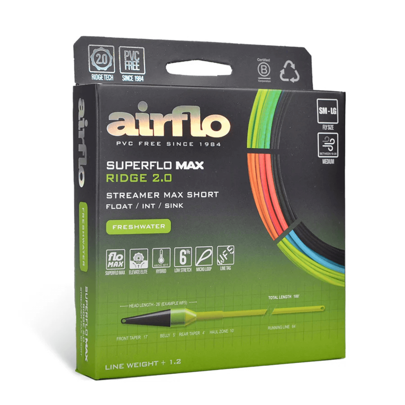 Airflo Superflo Max Ridge 2.0 - Streamer Max Short Fly Line
