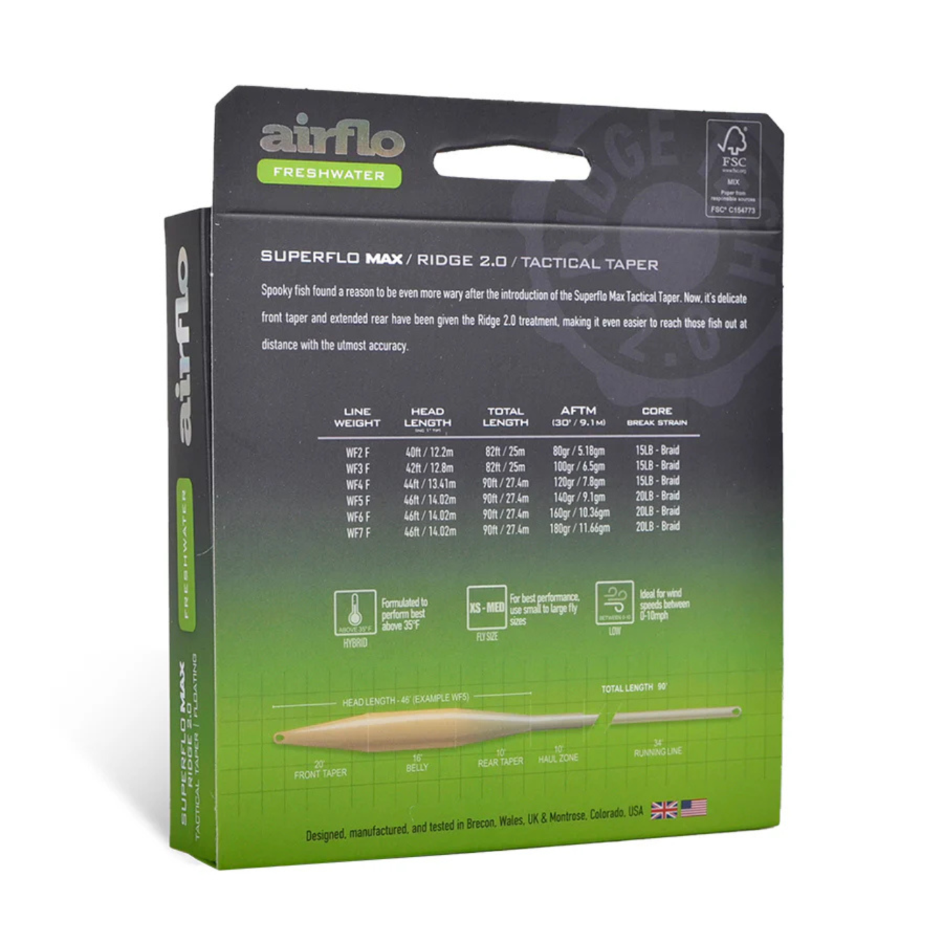Airflo Superflo Max Ridge 2.0 - Tactical Taper Fly Line