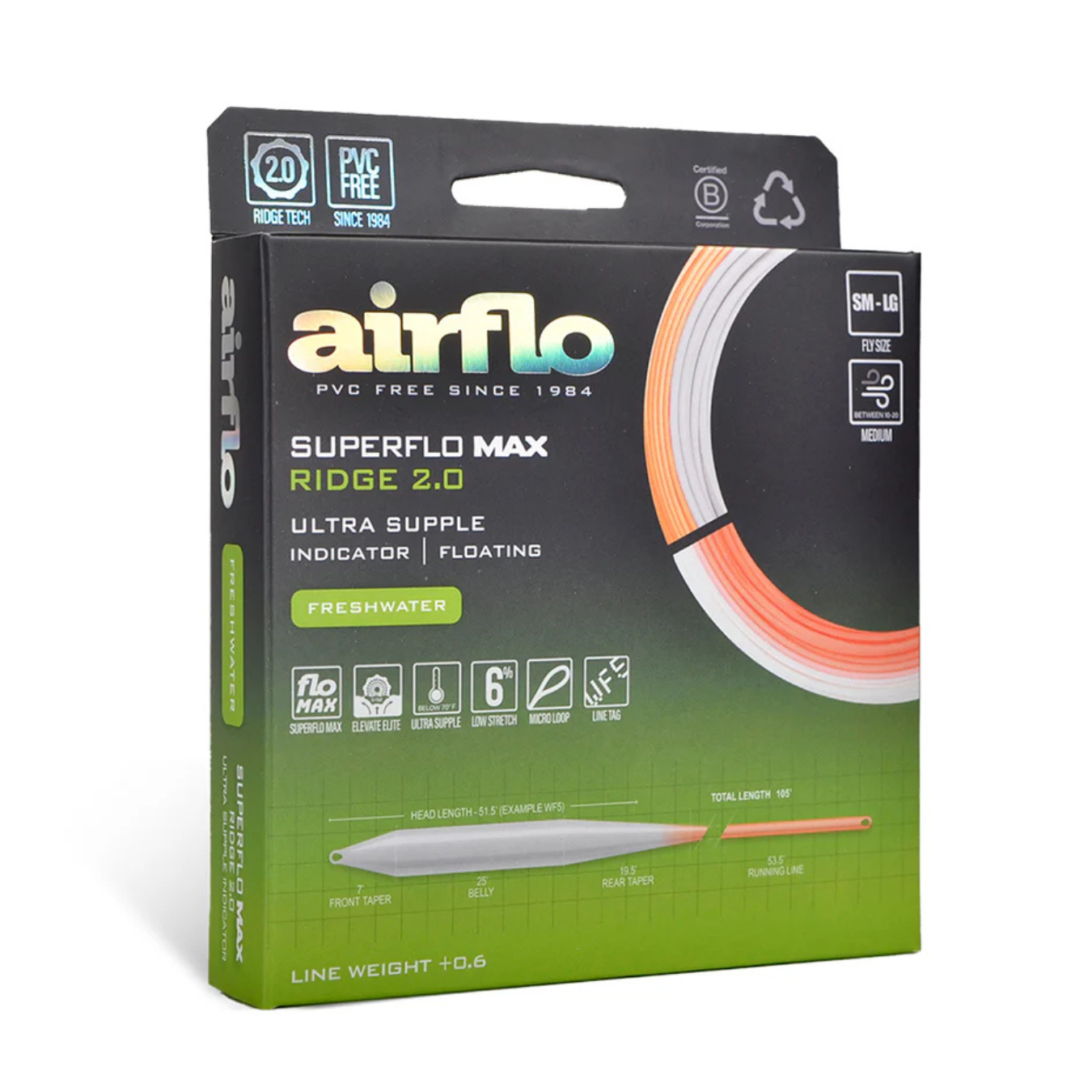 Airflo Superflo Max Ridge 2.0 - Ultra Supple Indicator Taper Fly Line