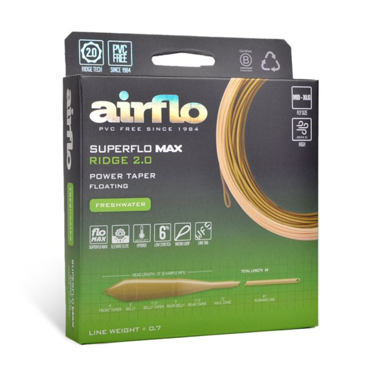 Airflo Superflo Max Ridge 2.0 Power Taper Fly Line