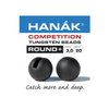 Hanak Round Slotted Tungsten Beads