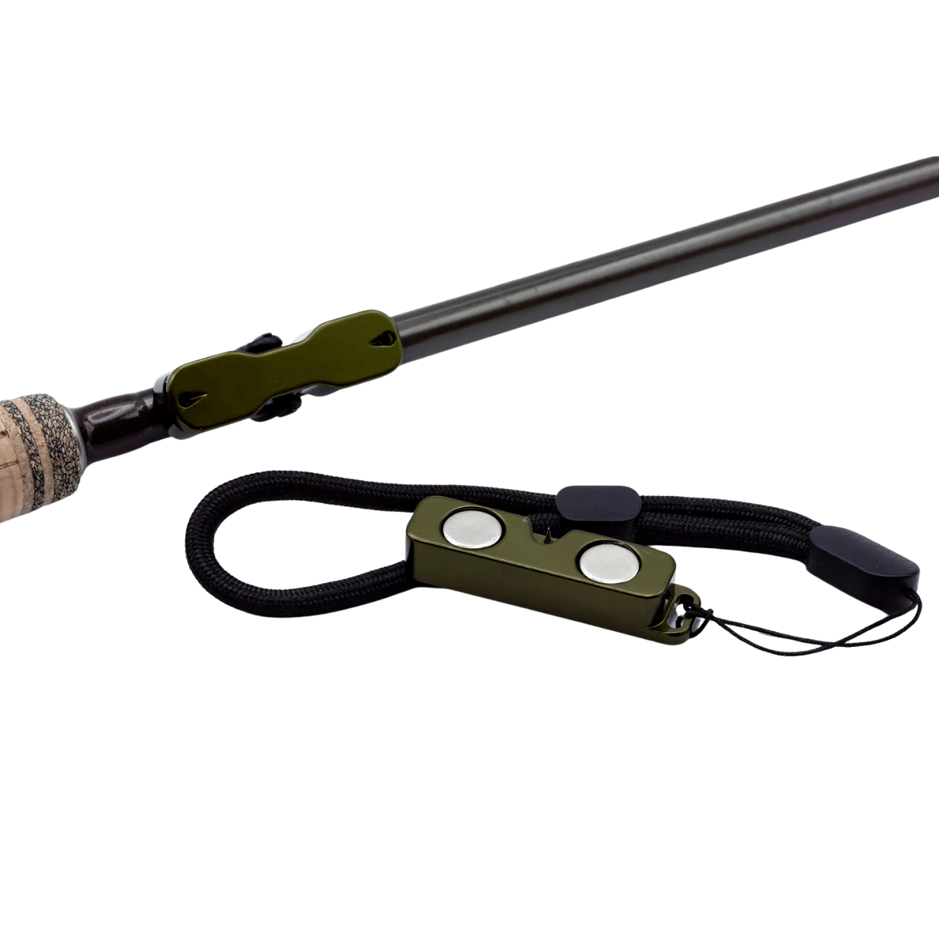 Cling Mag Grab Rod Rack dark green