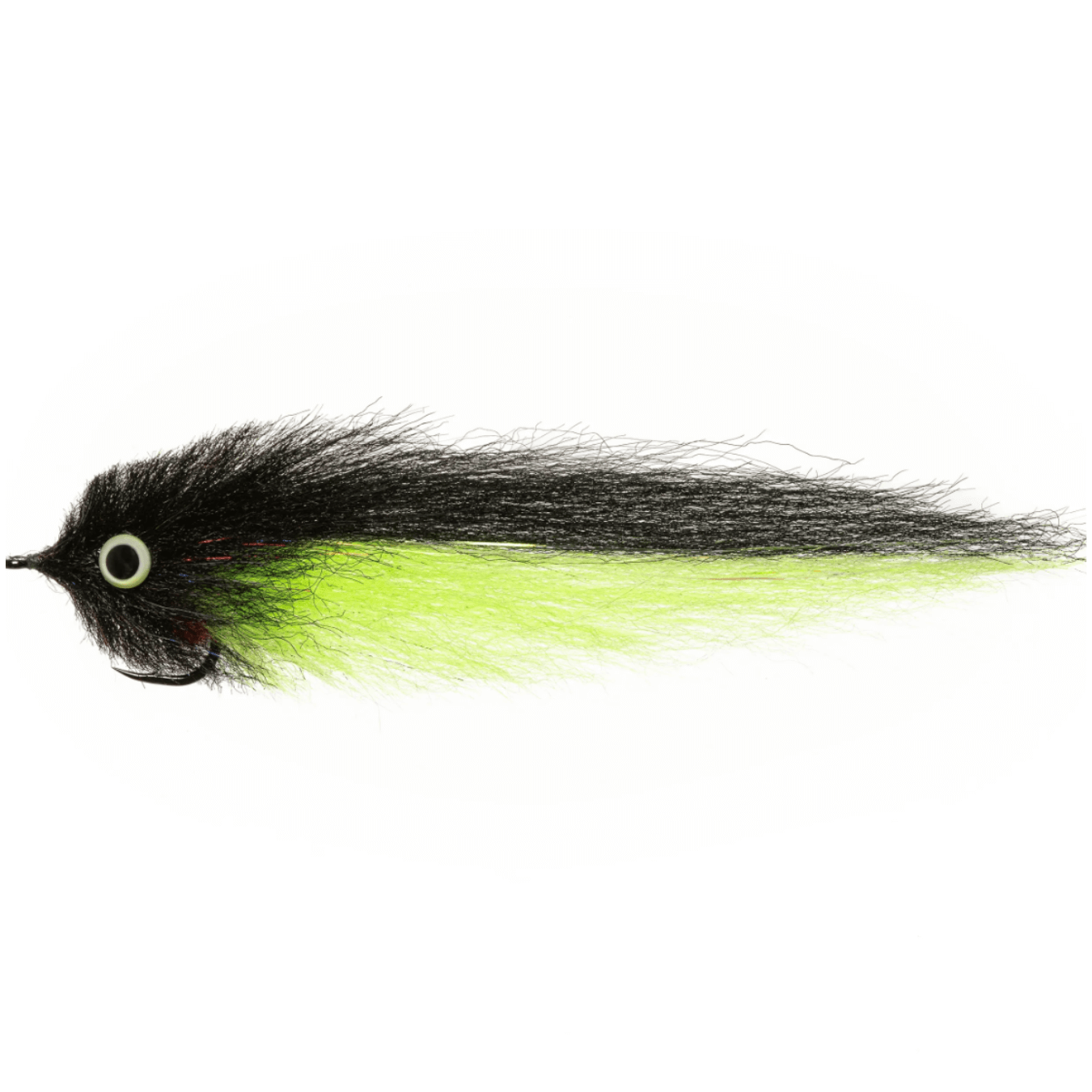  EP Half & Half Tarpon Fly chartreuse black 3/0