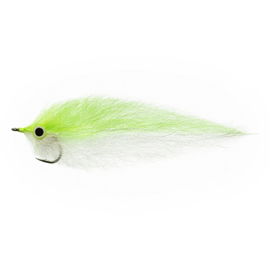 EP Peanut Butter Tarpon Fly chartreuse white