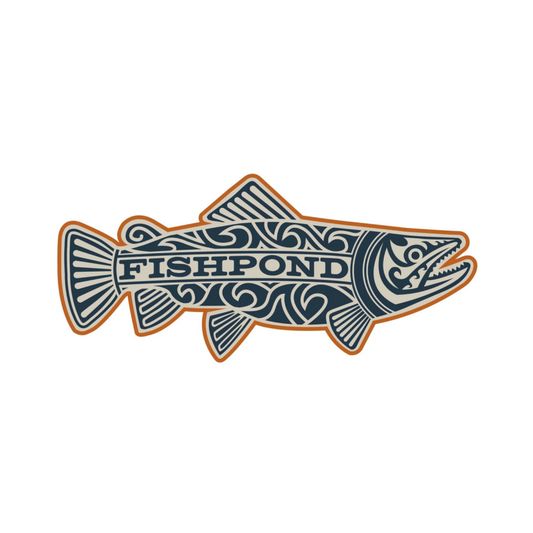 Fishpond Maori Trout Sticker Overcast
