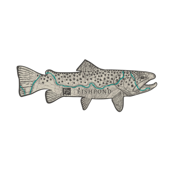 Fishpond Topo Trout Sticker
