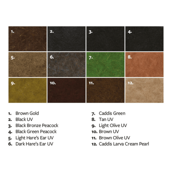 Fulling Mill - Euro Nymph Flash Dub.