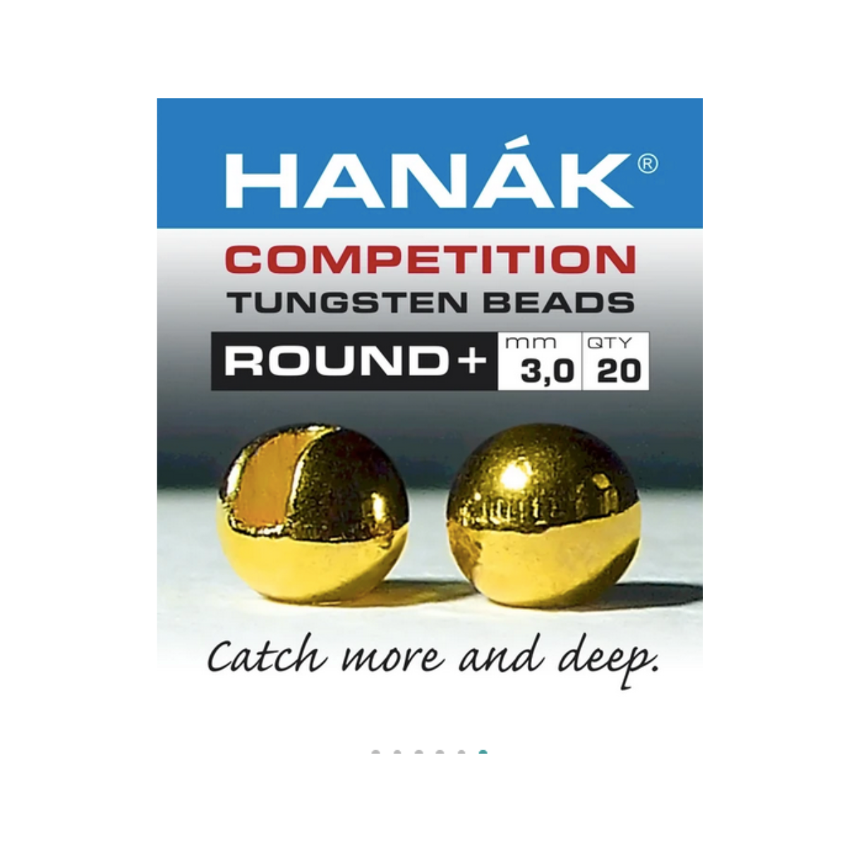 Hanak Round Slotted Tungsten Beads