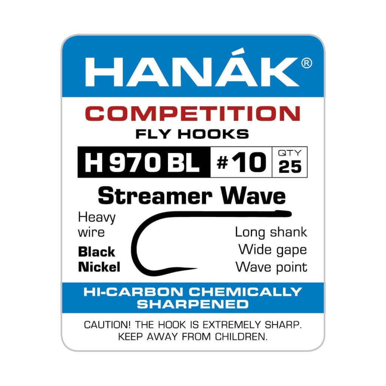 Hanak 970BL Streamer Wave Barbless Hook