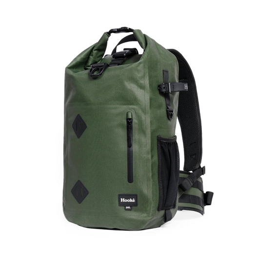 Hooke 30L Dry Backpack dark green