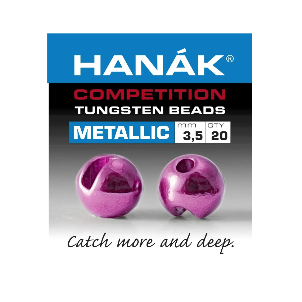 Hanak Round Slotted Tungsten Beads