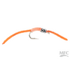 Jake's Double Bead Rib Worm orange