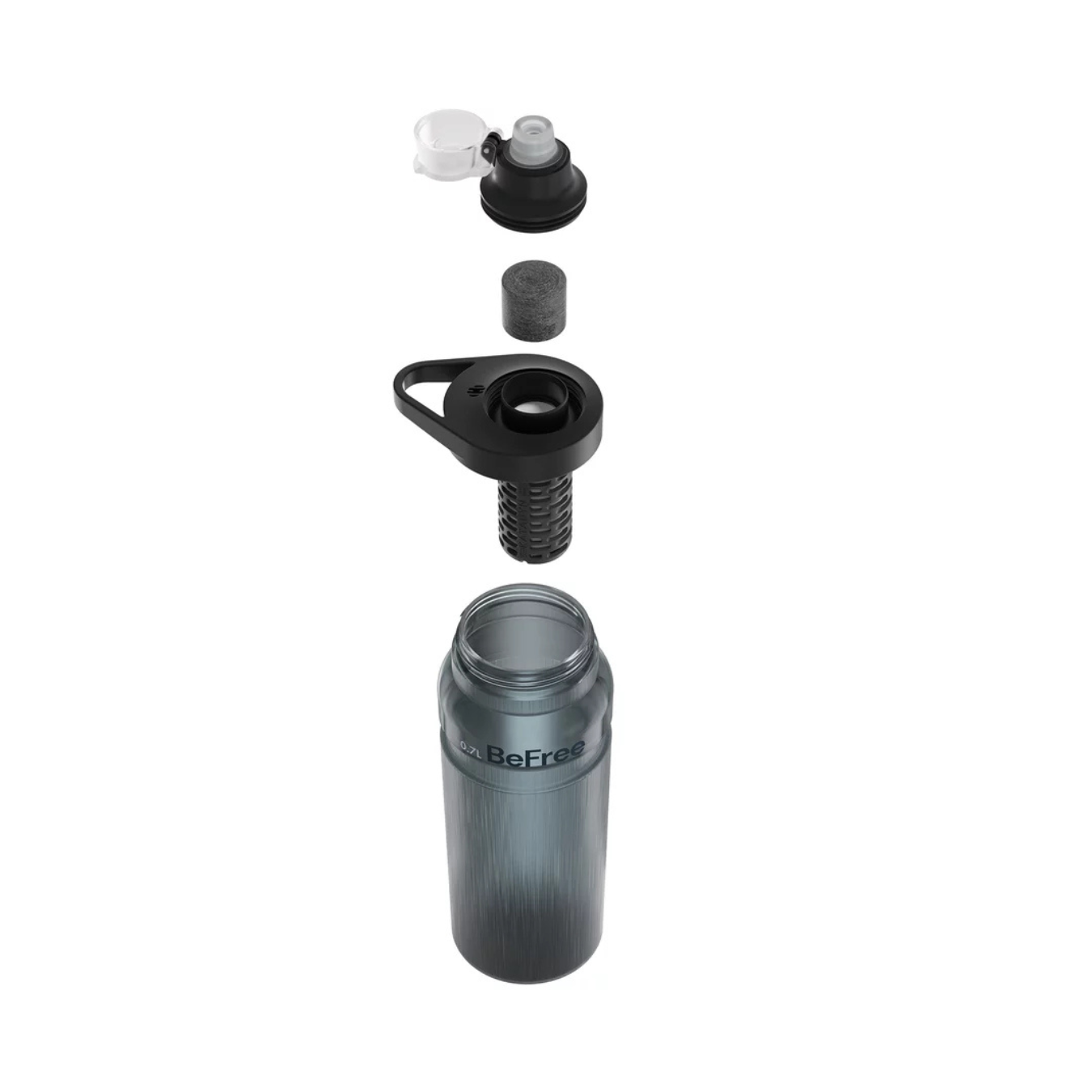 Katadyn BeFree AC Water Filter Bottle 0.7L Smoke