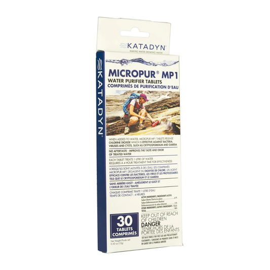 Katadyn Micropur MP1 Water Purification Tablets - 30 Pack