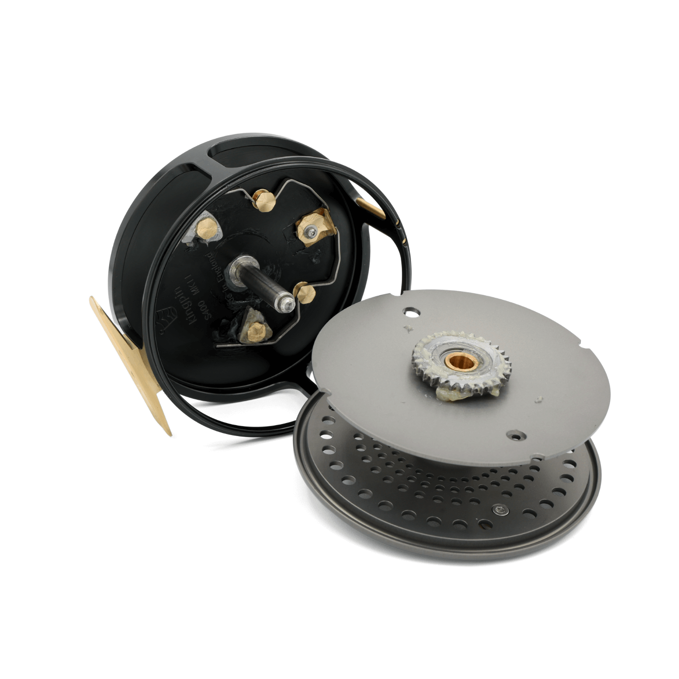 Kingpin 400 Spey Reel grey 2