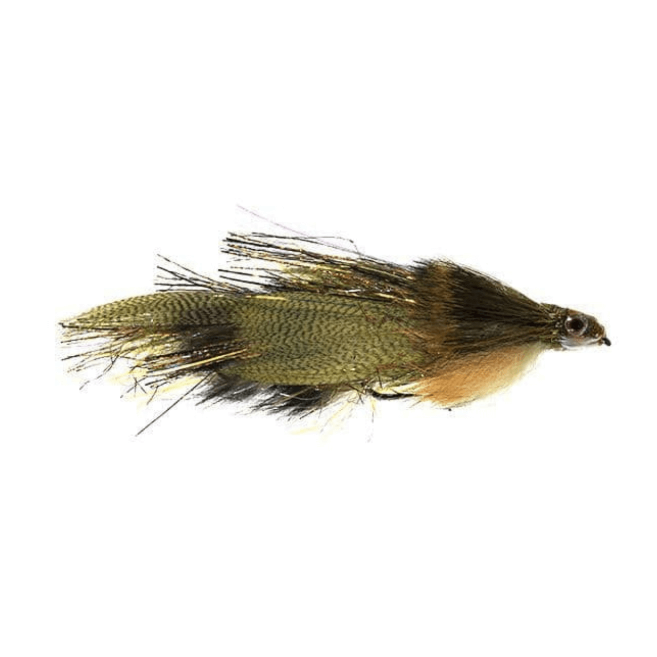 MFC Lynch's Mini Drunk & Disorderly Streamer Fly olive gold
