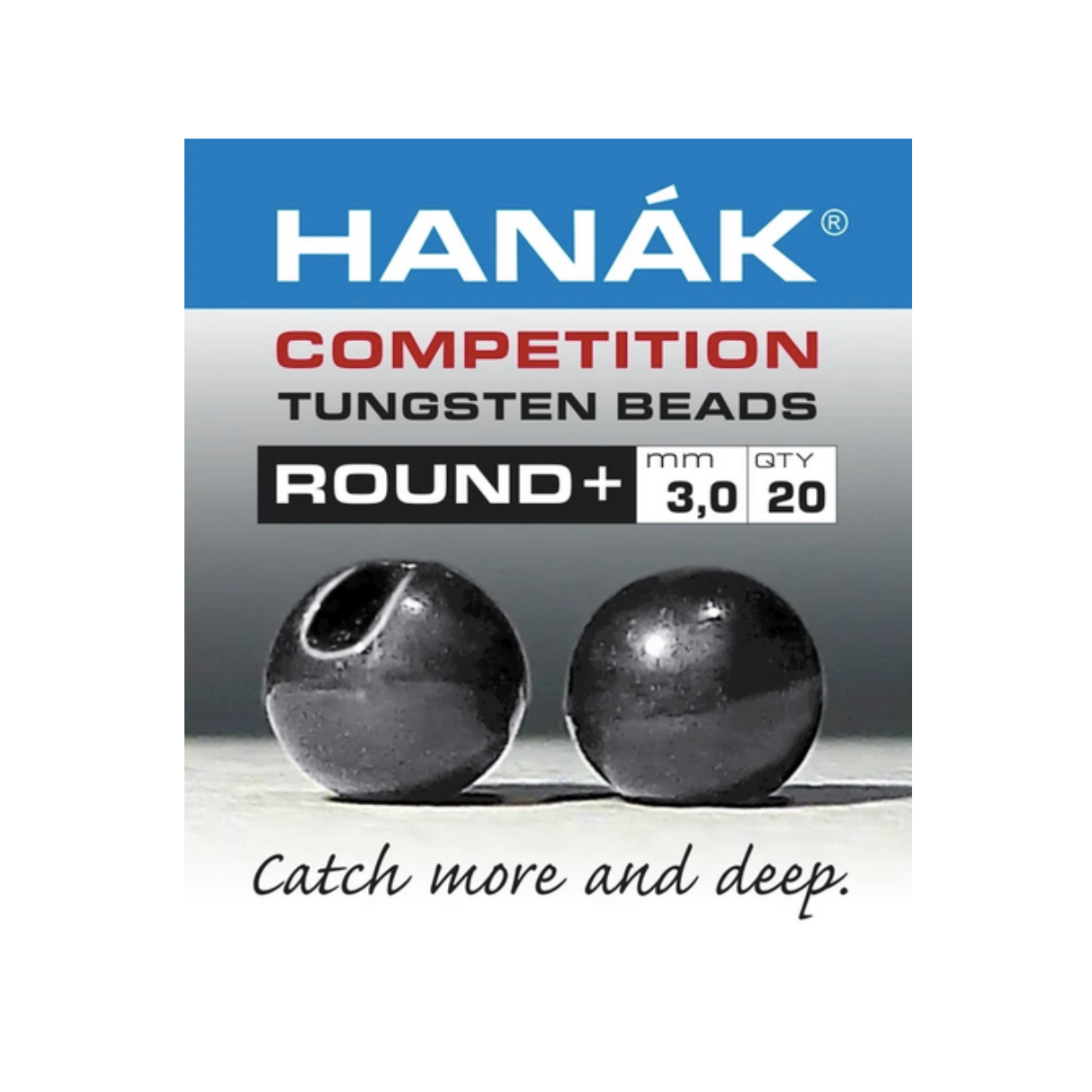 Hanak Round Slotted Tungsten Beads