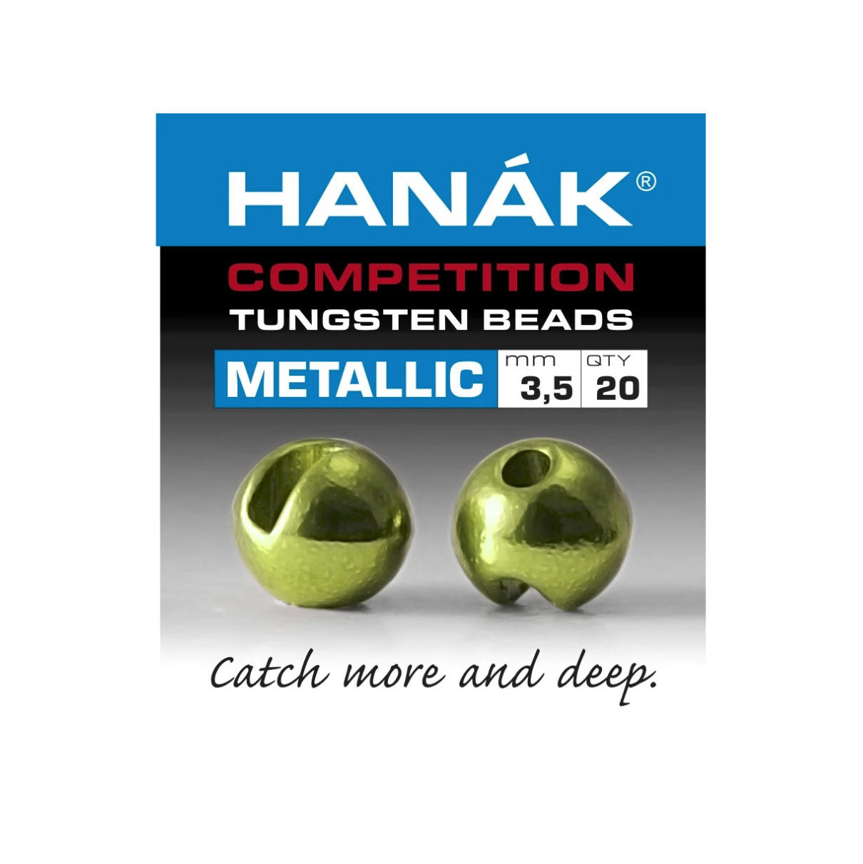 Hanak Round Slotted Tungsten Beads