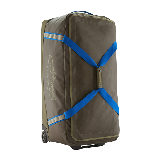 Patagonia - Black Hole Wheeled Duffel 100L basin green fitz roy trout