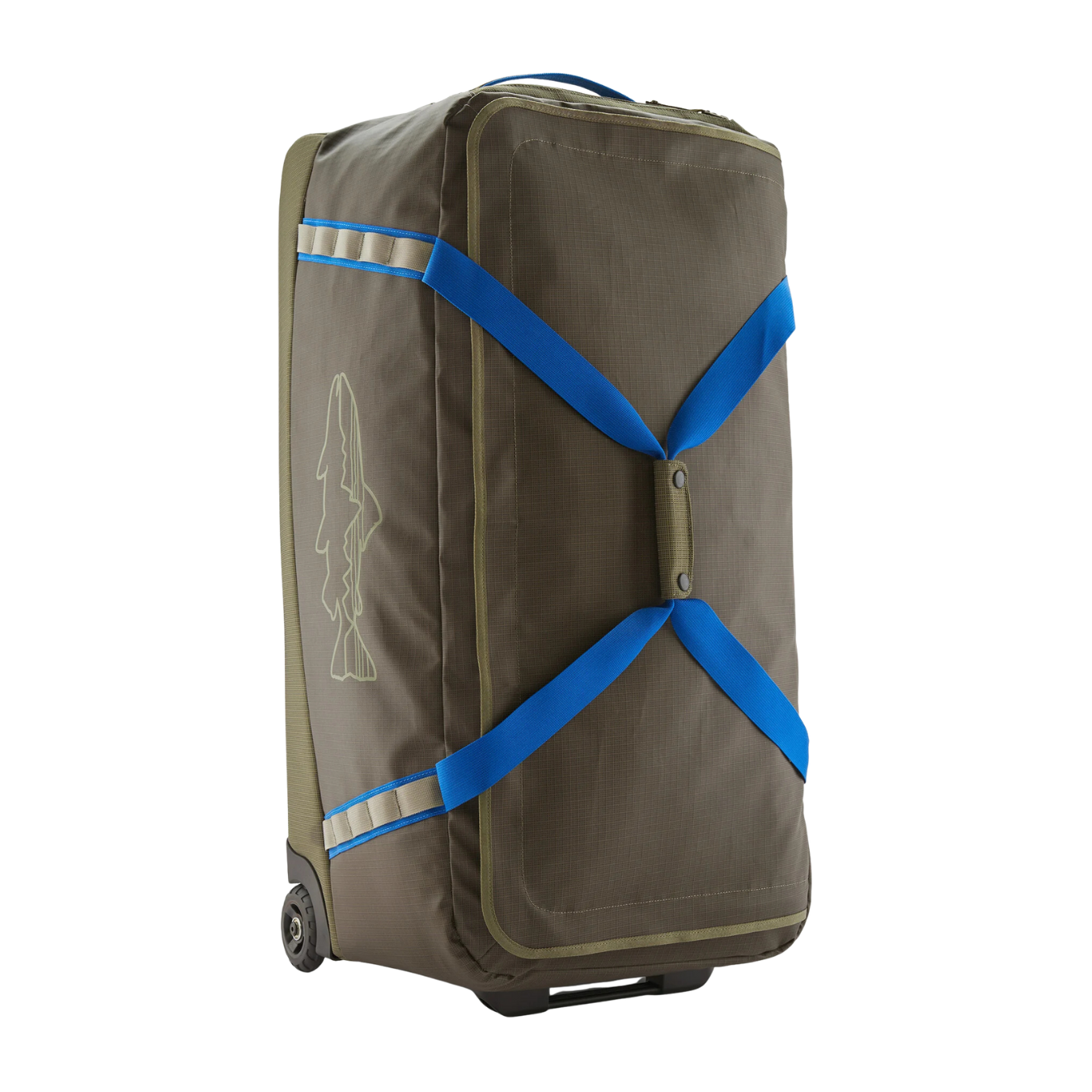 Patagonia - Black Hole Wheeled Duffel 100L basin green fitz roy trout