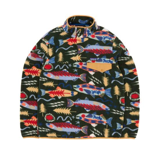 Patagonia - Men's Lightweight Synchilla Snap-T Fleece Pullover salmon energy