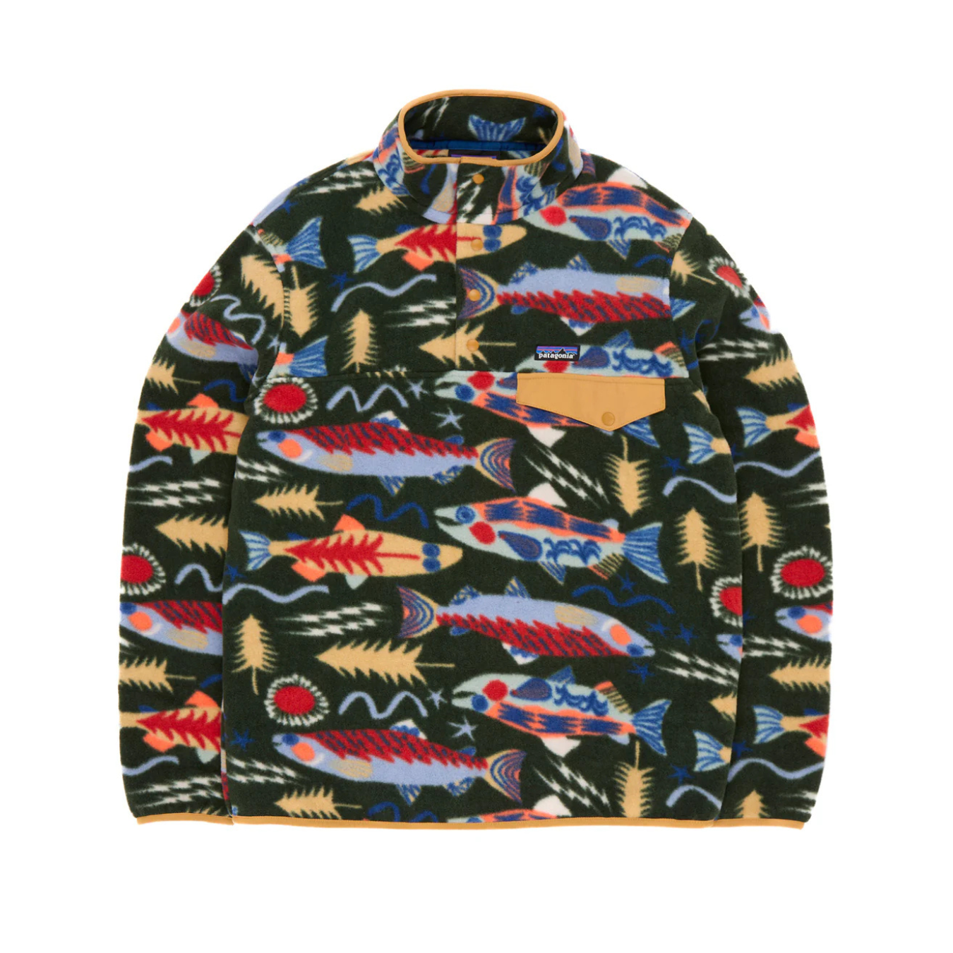 Patagonia - Men's Lightweight Synchilla Snap-T Fleece Pullover salmon energy