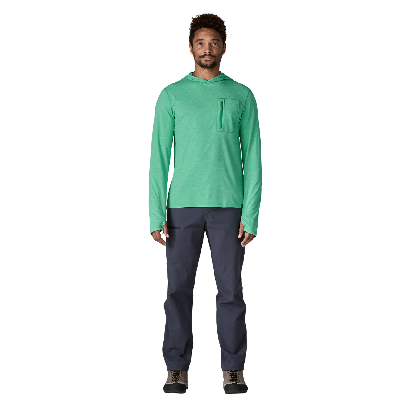 Patagonia Men's Cap Cool Sun Hoody aqua stone
