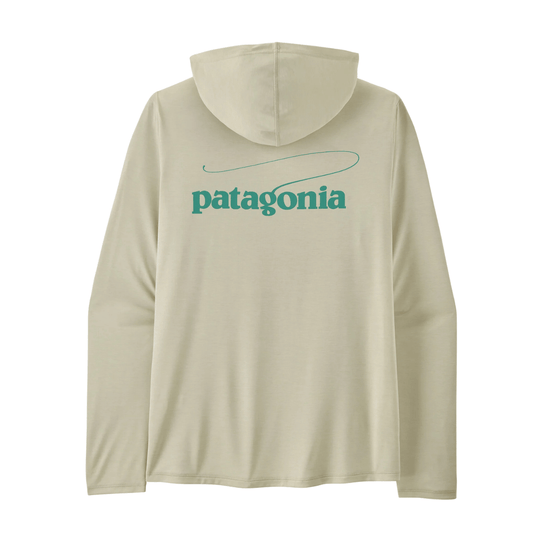 Patagonia Men's Capilene Cool Sun Hoody - Casting Logo dyno white