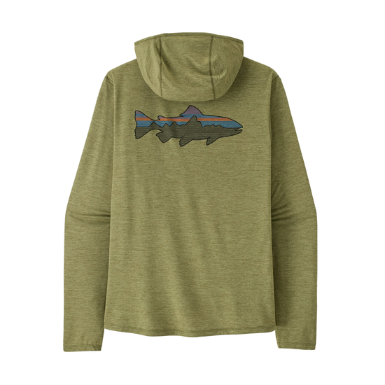 Patagonia Men's Capilene Cool Sun Hoody - Fitz Roy Trout Caper Green - Buckhorn Green X-Dye