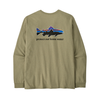 Patagonia Men's Long-Sleeved Home Water Trout Responsibili-Tee Shirt gumtree green