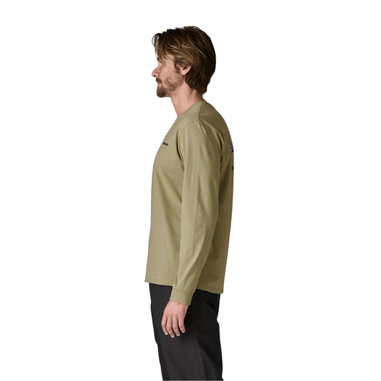 Patagonia Men's Long-Sleeved Home Water Trout Responsibili-Tee Shirt gumtree green
