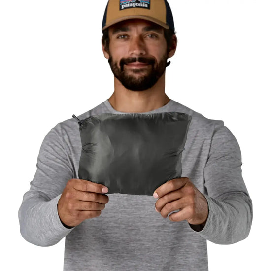 Patagonia Men's Nano Puff Fitz Roy Trout Hoody packed