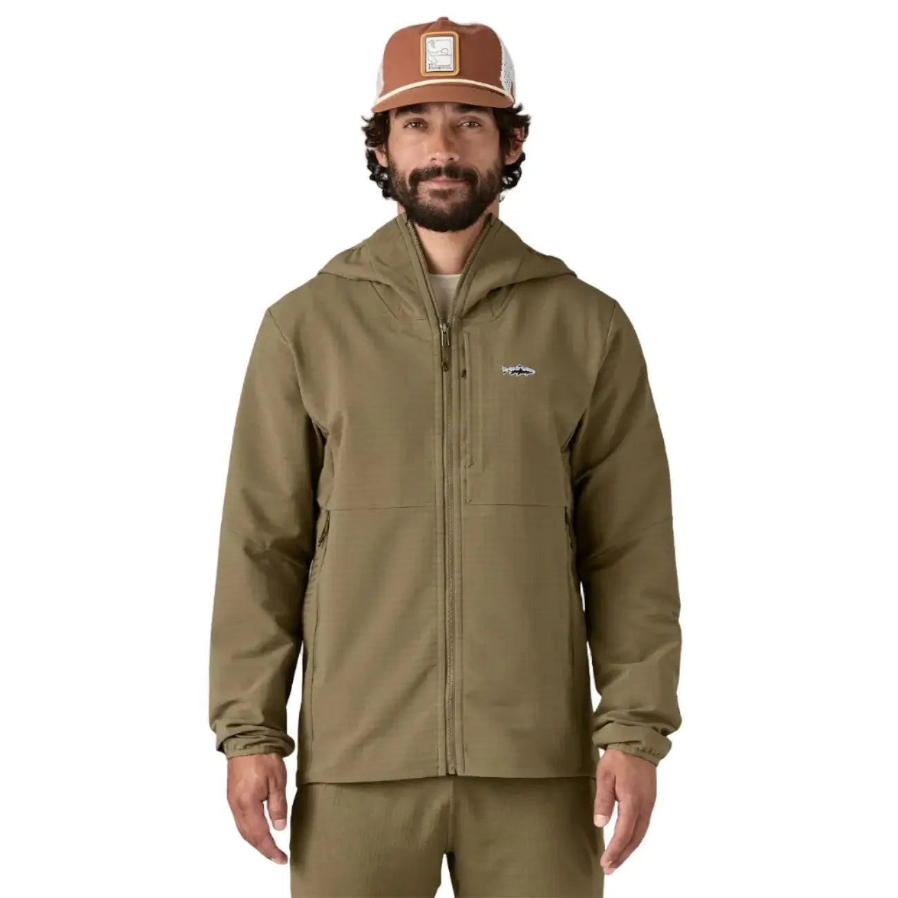 Patagonia Men's R1 TechFace Fitz Roy Trout Hoody