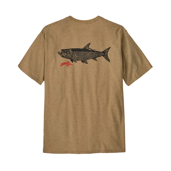 Patagonia Men's Take a Stand Responsibili-Tee Shirt salty roach bobcat brown