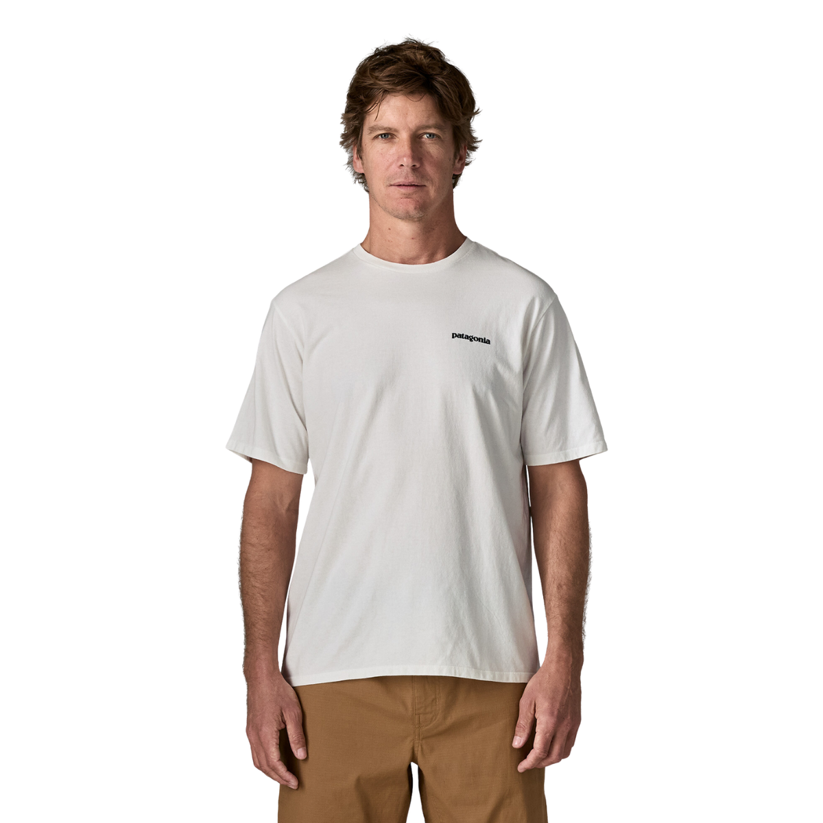 Patagonia P-6 Logo Responsibili-Tee fiber white