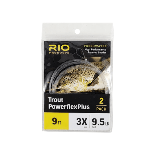 RIO Powerflex Plus Tapered Leader 9' 2-Pack