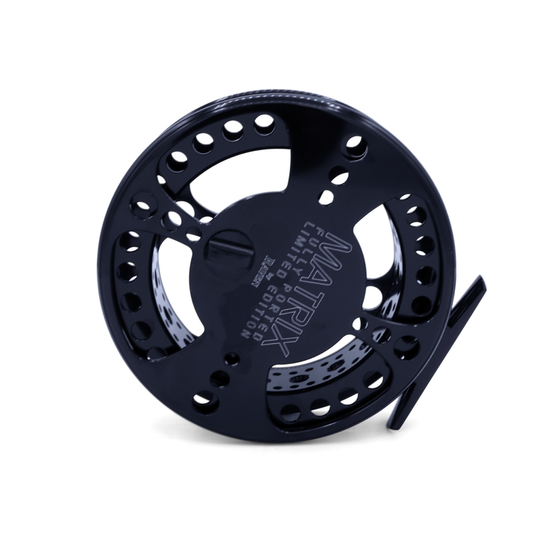 Raven Matrix Limited Edition Centerpin Reel 4 3/4" Black