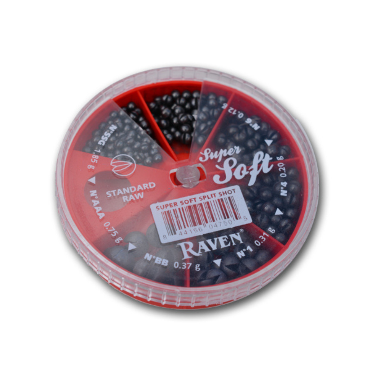 Raven Super Soft 6 Part Split Shot Dispenser