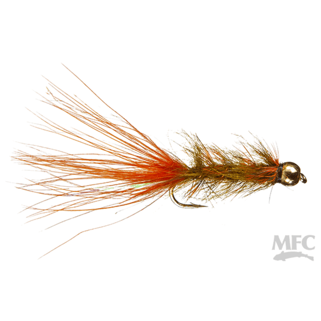 Rickard's Bead Head Seal Bugger burnt orange