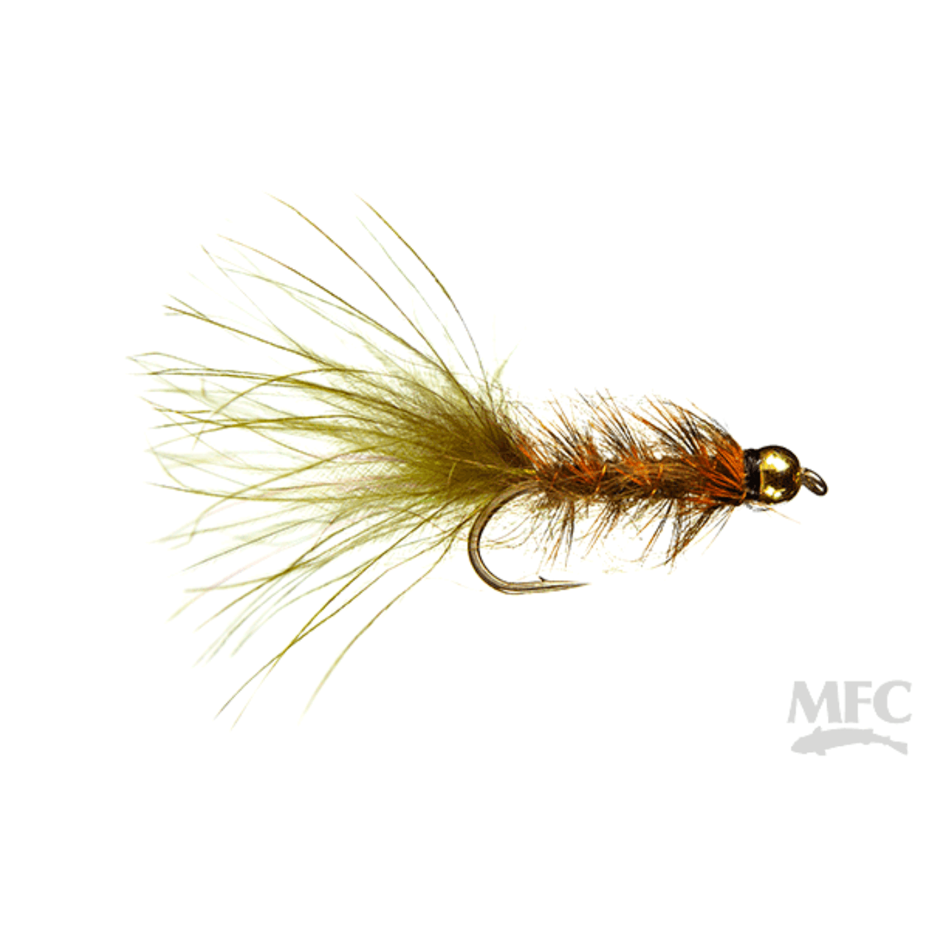 Rickard's Bead Head Seal Bugger olive