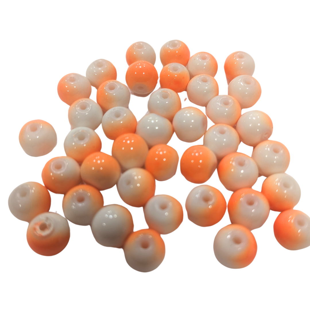 River Reaper 50/50 Glass Beads creamsicle