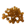 River Reaper Clear Glass Beads amber