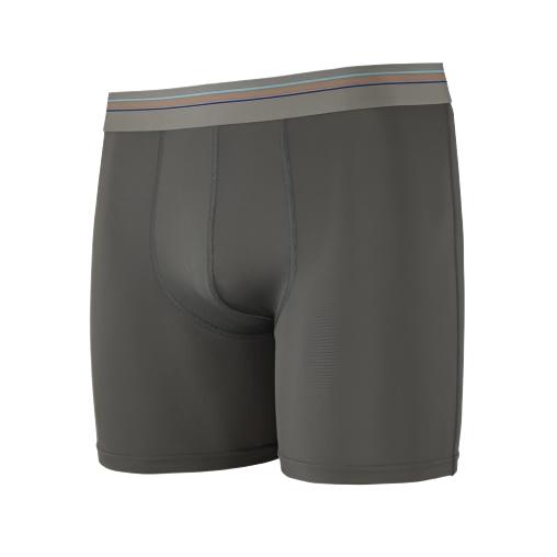 SALE 30% OFF- Patagonia Men's Sender Boxer Briefs 6" Forge Grey
